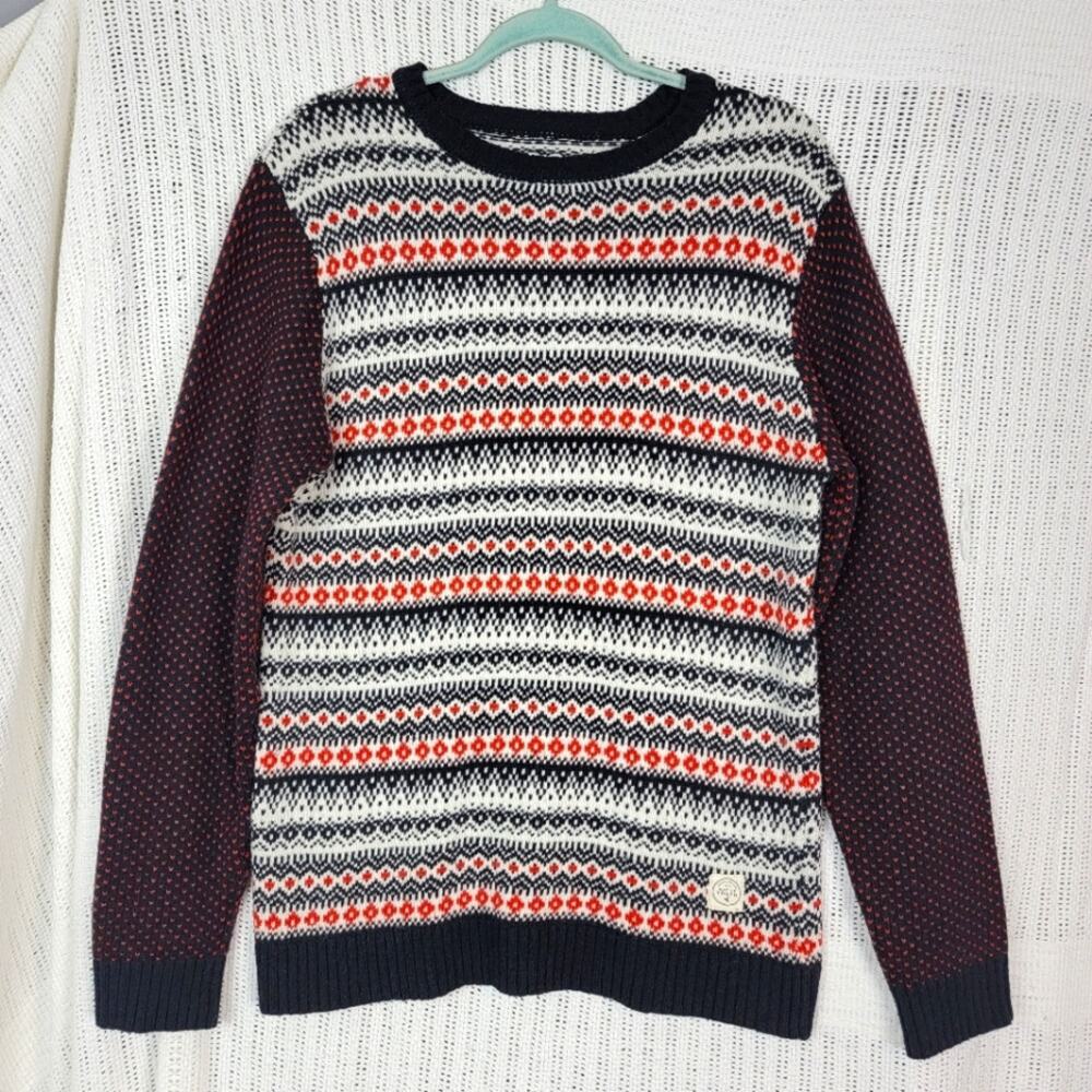 Native Youth Wool Blend Patterned Sweater Sz M